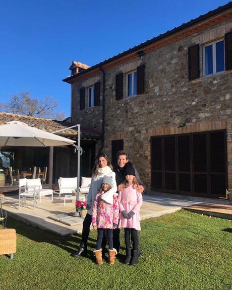 Daniel na Toscana com a família