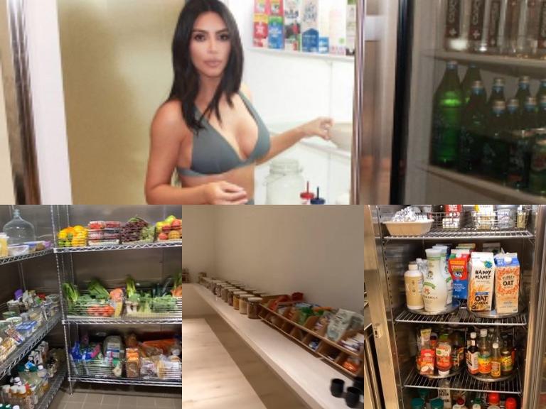 Kim Kardashian rebate comentários sobre suposta falta de alimentos em sua casa ao mostrar sua cozinha na web
