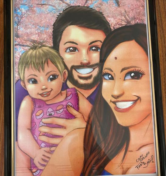 Duda Nagle compartilha desenho fofo da família