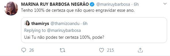 Marina Ruy Barbosa responde fãs