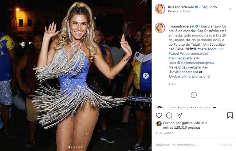 Confira algumas fantasias de Carnaval usadas por Lívia Andrade