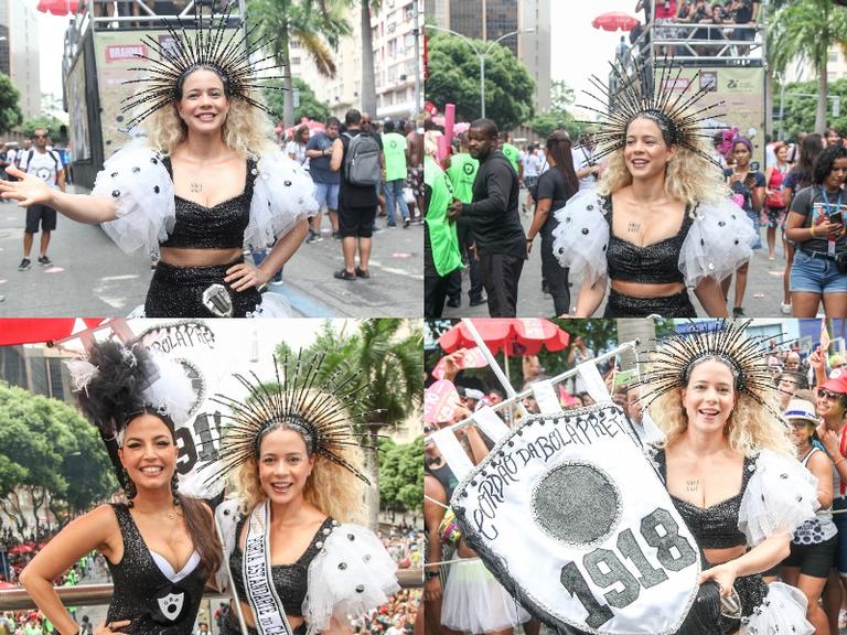 Leandra Leal brilha no Carnaval de rua do Rio de Janeiro