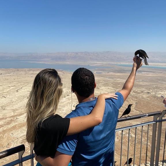Wesley Safadão e Thyane Dantas de férias em Israel