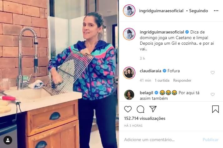 Ingrid Guimarães arranca risadas dos fãs com vídeo dançando