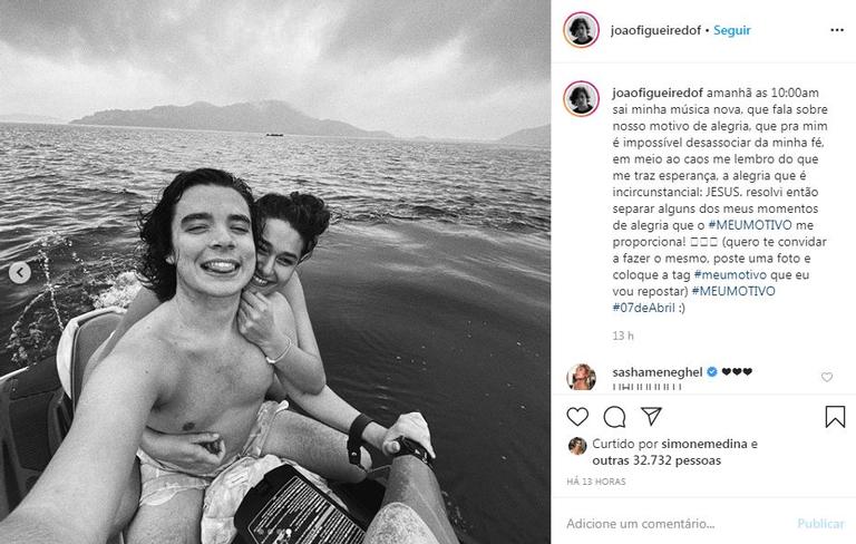  Sasha surge com o novo namorado, João Figueiredo, em passeio de ski