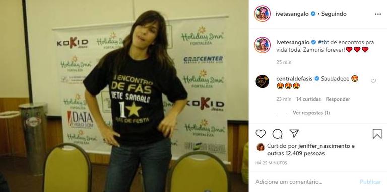 Ivete Sangalo relembra primeiro encontro de fãs