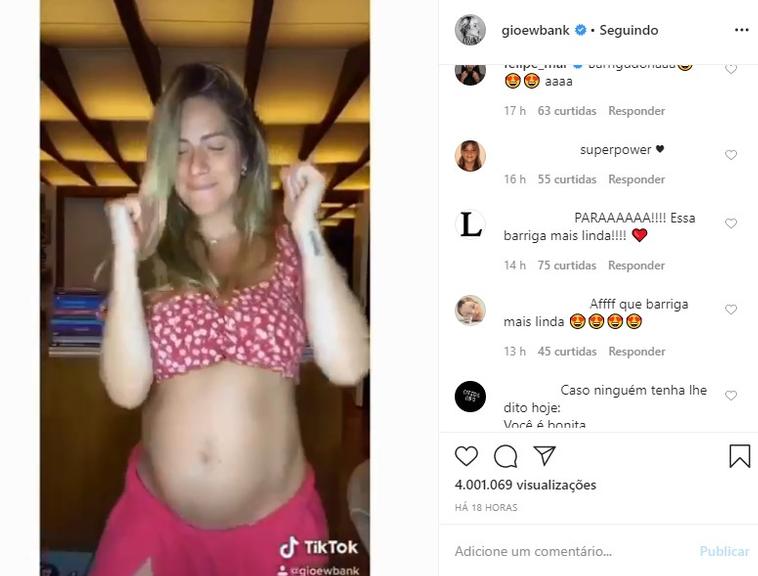 Giovanna Ewbank barriga de grávida