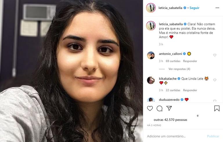 Leticia Sabatella exibe foto da filha e choca com semelhança