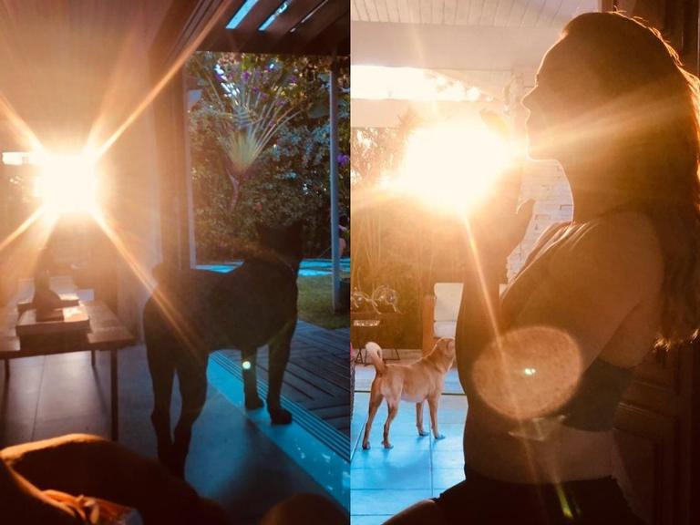 Paolla Oliveira encanta seguidores ao registrar nascer do sol de sua casa