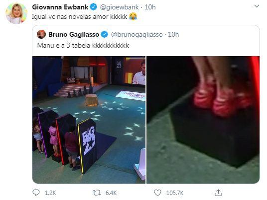 Giovanna Ewbank tira sarro da altura de Bruno Gagliasso