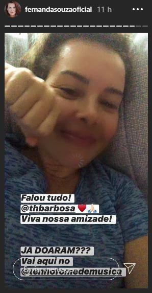 Thiaguinho elogia Fernanda Souza em live e fãs pedem volta do casal