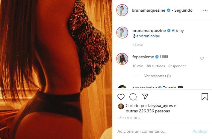 Bruna Marquezine publica clique ousado e arranca elogios