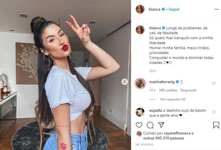 Bianca Andrade compartilha clique e seguidores especulam indireta