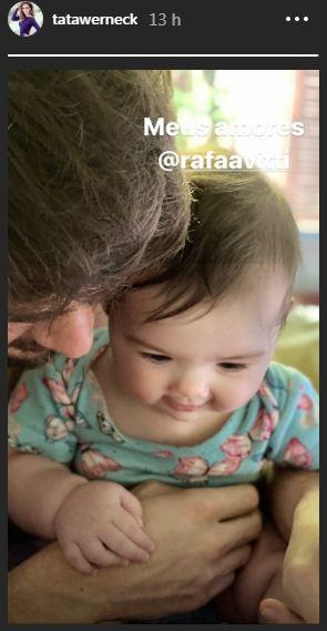 Tata Werneck compartilha momento fofo de Rafa Vitti com Clara Maria