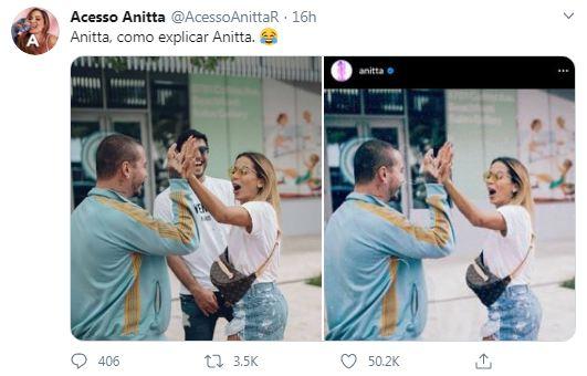 Anitta apaga ex-marido de foto com J Balvin