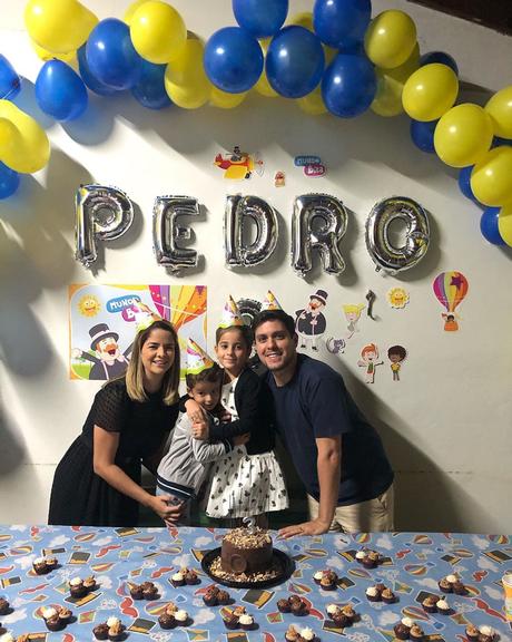 Maria Cecilia e Rodolfo comemoram aniversário de 3 anos do filho