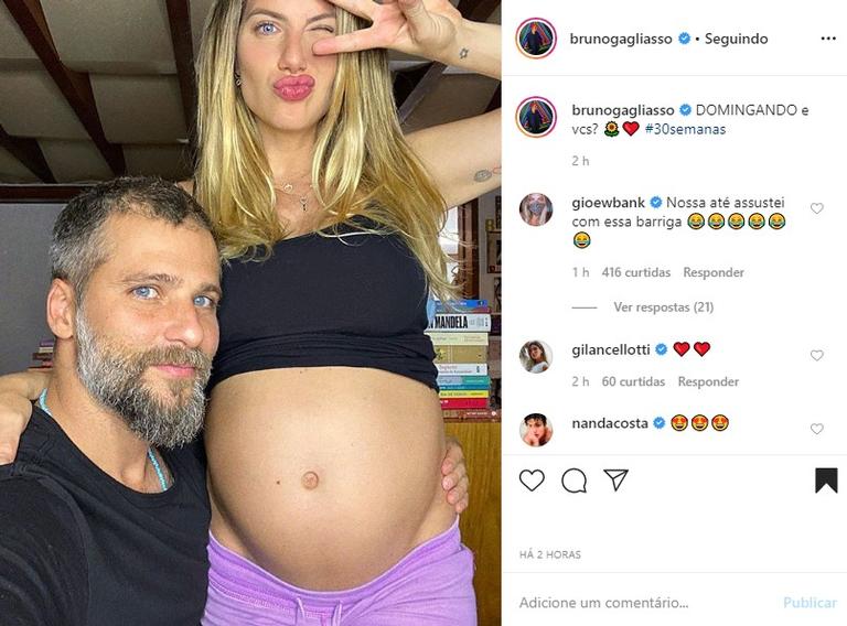Bruno Gagliasso e Giovanna Ewbank grávida