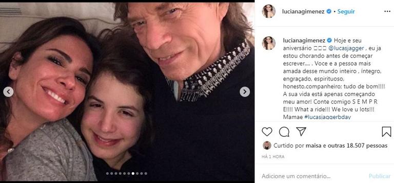 Luciana Gimenez comemora o aniversário do filho, Lucas Jagger