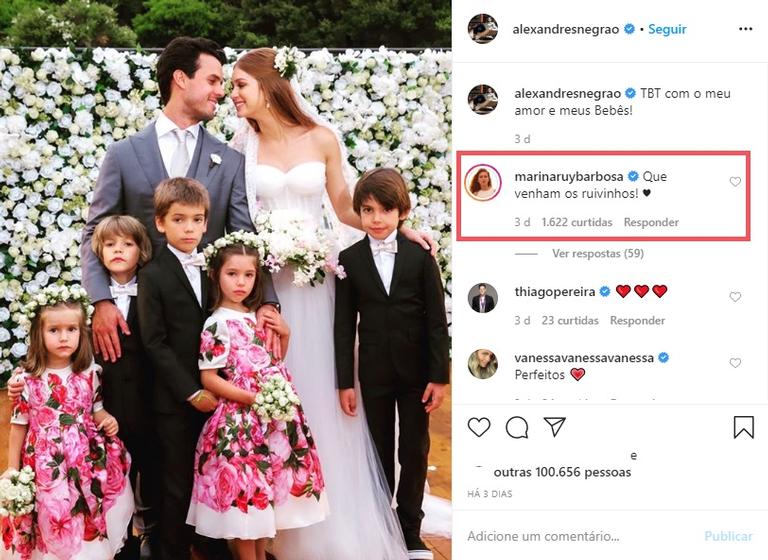 Marina Ruy Barbosa anima fãs ao falar de filhos em foto do marido