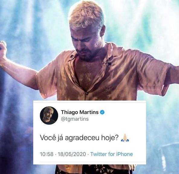 Thiago Martins inspira web com positividade