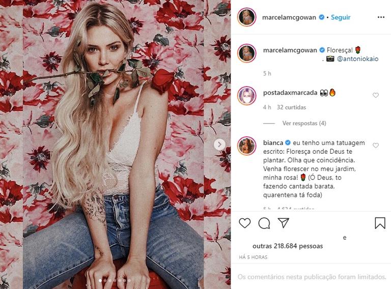 Bianca Andrade anima web ao dar cantada em Marcela Mc Gowan
