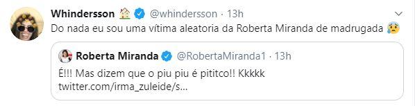 Luísa Sonza rebate comentário de Roberta Mirando sobre o ex