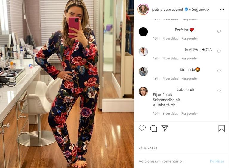 Patricia Abravanel de pijama