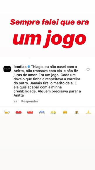 Leo Dias rebate comentário de Thiago Magalhães