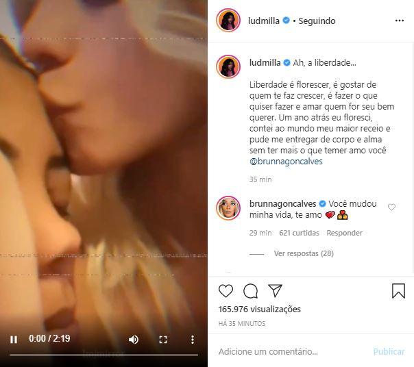 Ludmilla posta vídeo com momentos fofos com a esposa