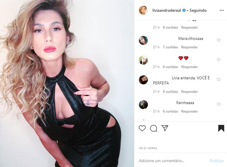Lívia Andrade look ousado