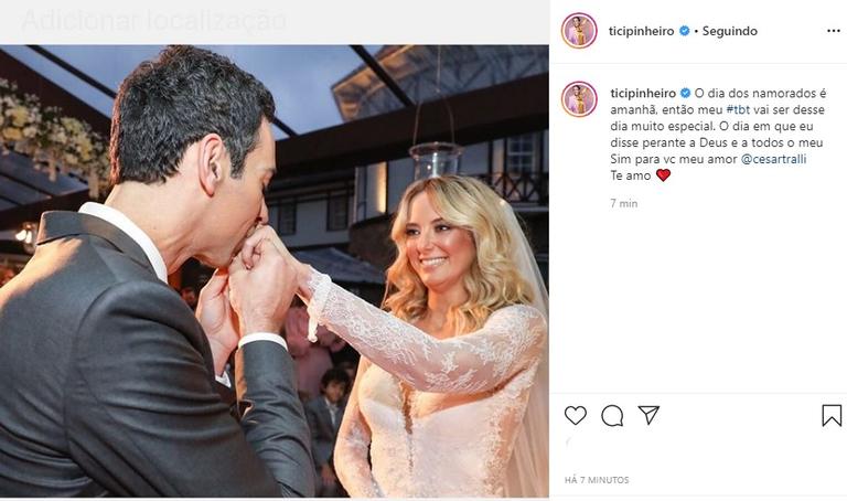 Ticiane Pinheiro e Cesar Tralli se casando