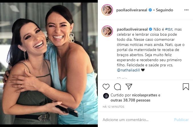 Paolla Oliveira e Nathalia Dill encantam em foto juntas 