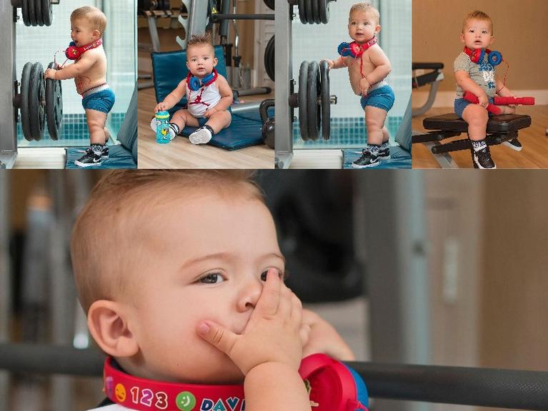Gabi Brandt encanta com sessão de fotos de seu filho, Davi