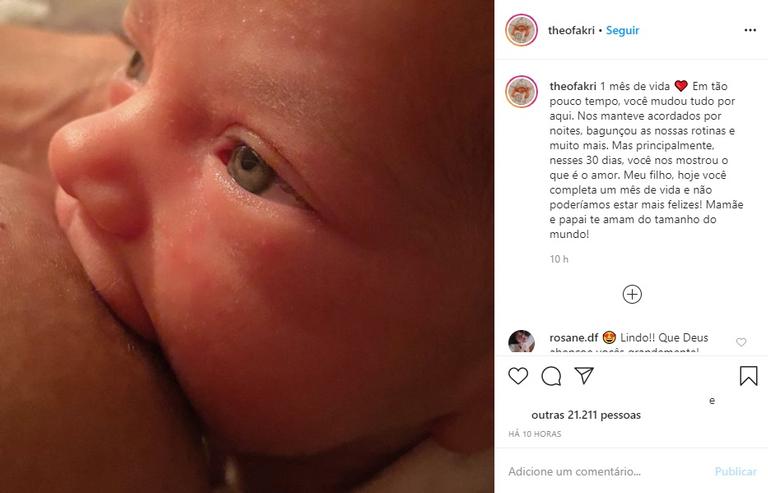 Biah Rodriguez fala sobre o primeiro mês do filho, Theo