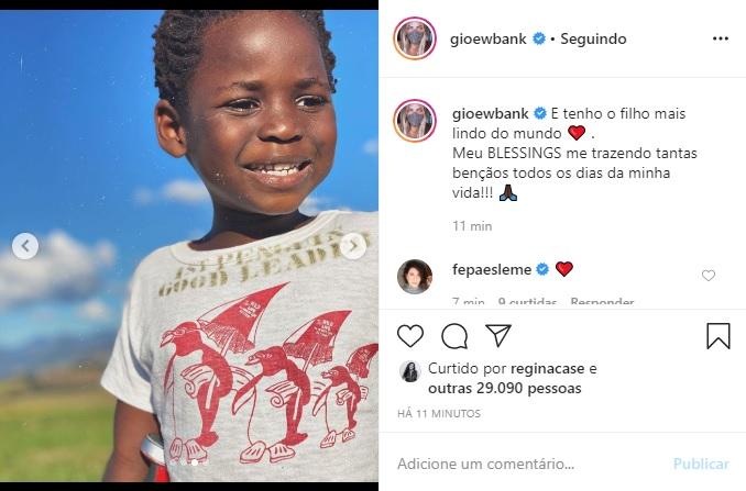 Giovanna Ewbank se derrete por Titi e por Bless na web