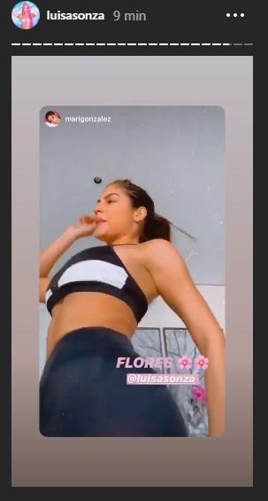 Luísa Sonza reposta vídeo de Mari Gonzalez dançando Flores