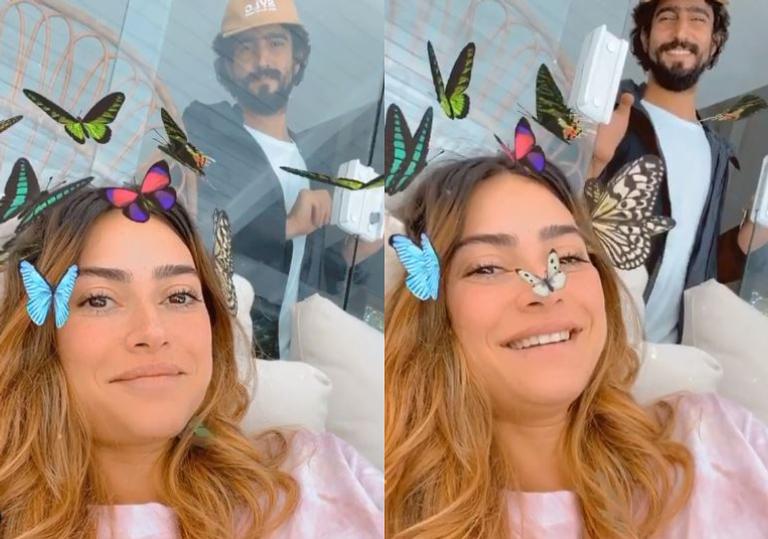 Thaila Ayala encanta ao compartilhar vídeo fofo com o marido