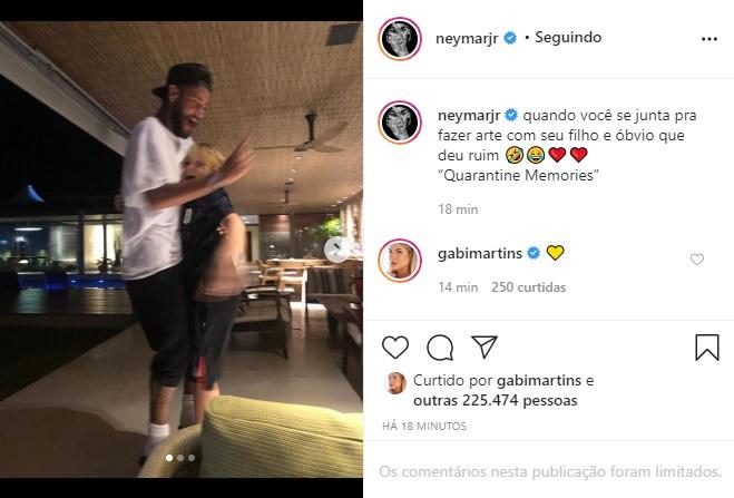 Neymar Jr. e Davi Lucca protagonizam momento engraçado