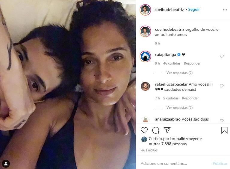 Camila Pitanga e a namorada trocam declarações 
