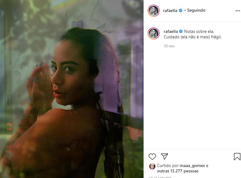Rafaella Santos desabafa na web
