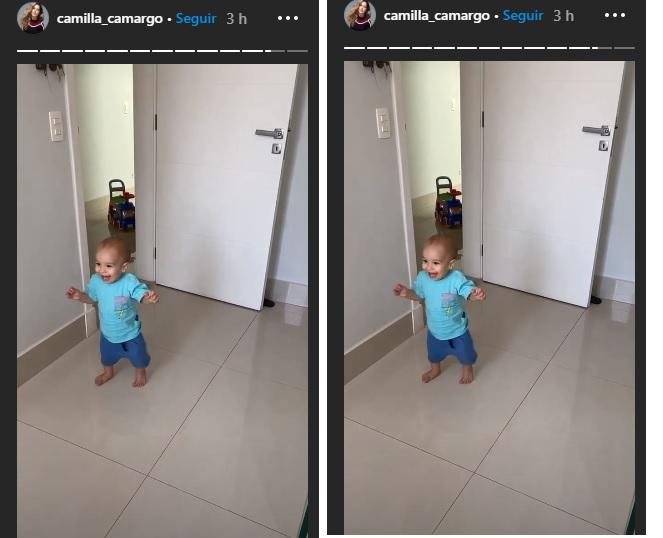 Camilla mostrou o filho!