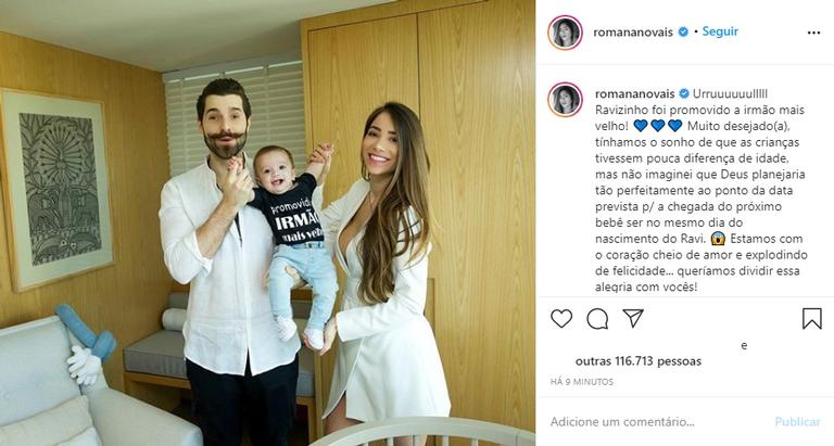  Alok e Romana Novais anunciam que serão papais novamente
