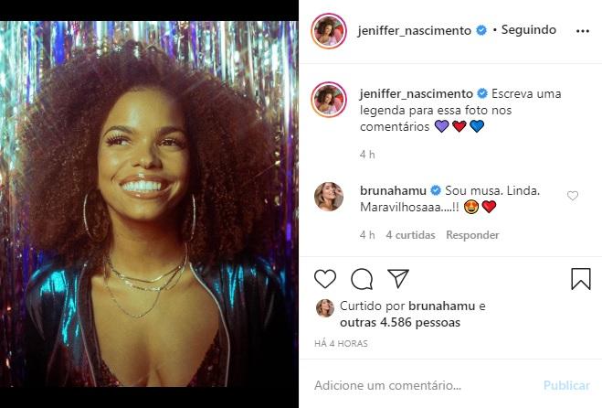 Jeniffer Nascimento arranca elogios com foto sorrindo