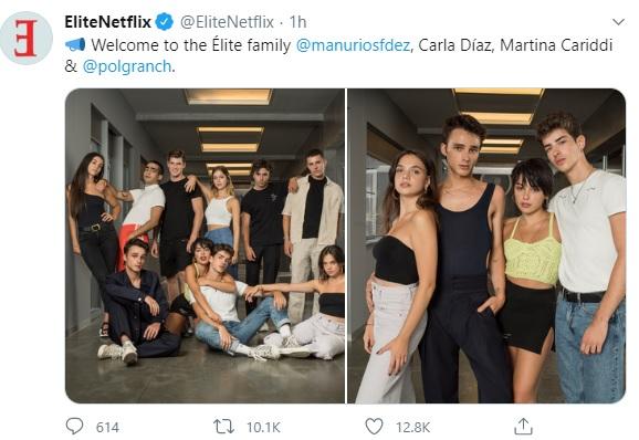 Netflix divulga imagem dos novos personagens de Elite