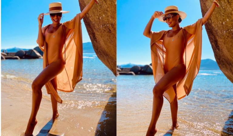 Juliana Paes surge deslumbrante em clique na praia