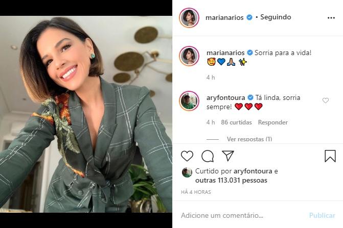 Mariana Rios arranca elogios em clique com sorrisão