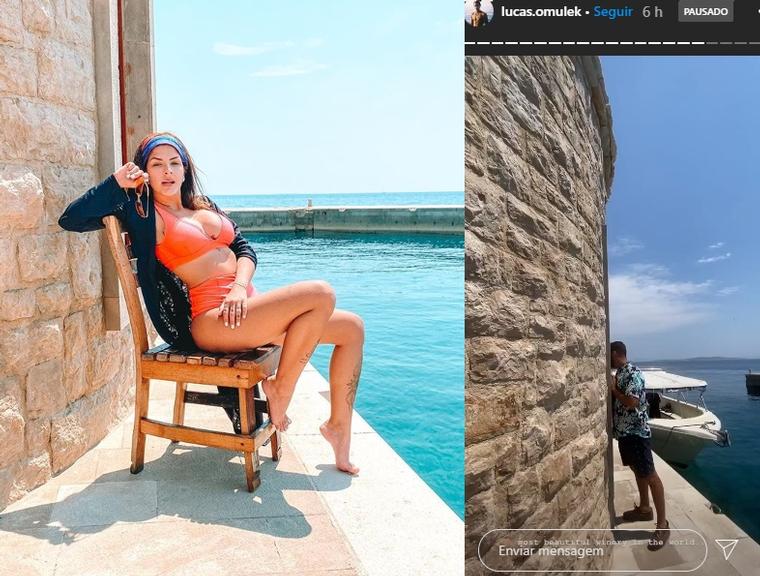 Na Croácia, Anitta aparece em mesmo lugar de novo affair