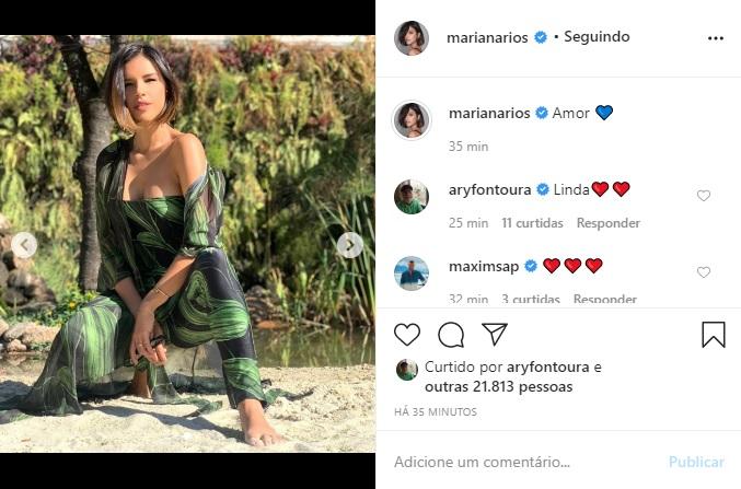 Mariana Rios arranca elogios em sequência de fotos inusitada