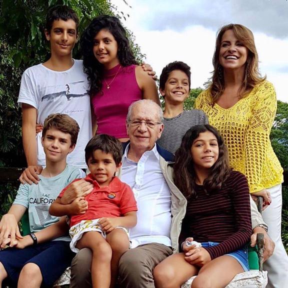 Marcio Garcia comemora o dia dos avôs