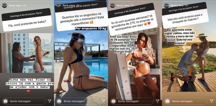 Flavia Viana responde fãs e faz revelações da gravidez